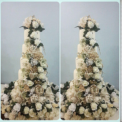 wedding bouquet cake