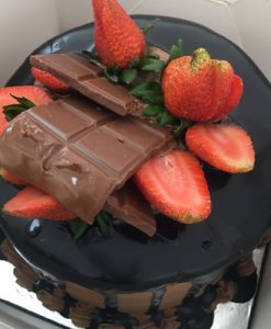 chocoberry birthday cake