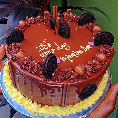 choco burst birthday cake