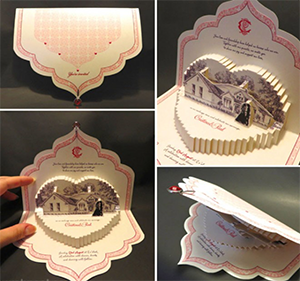 pop-up wedding invite