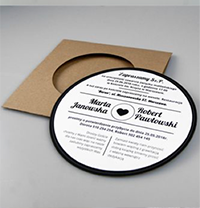 cd wedding invite