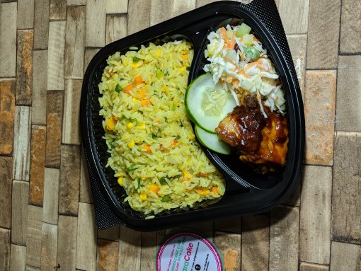 fried rice with chicken