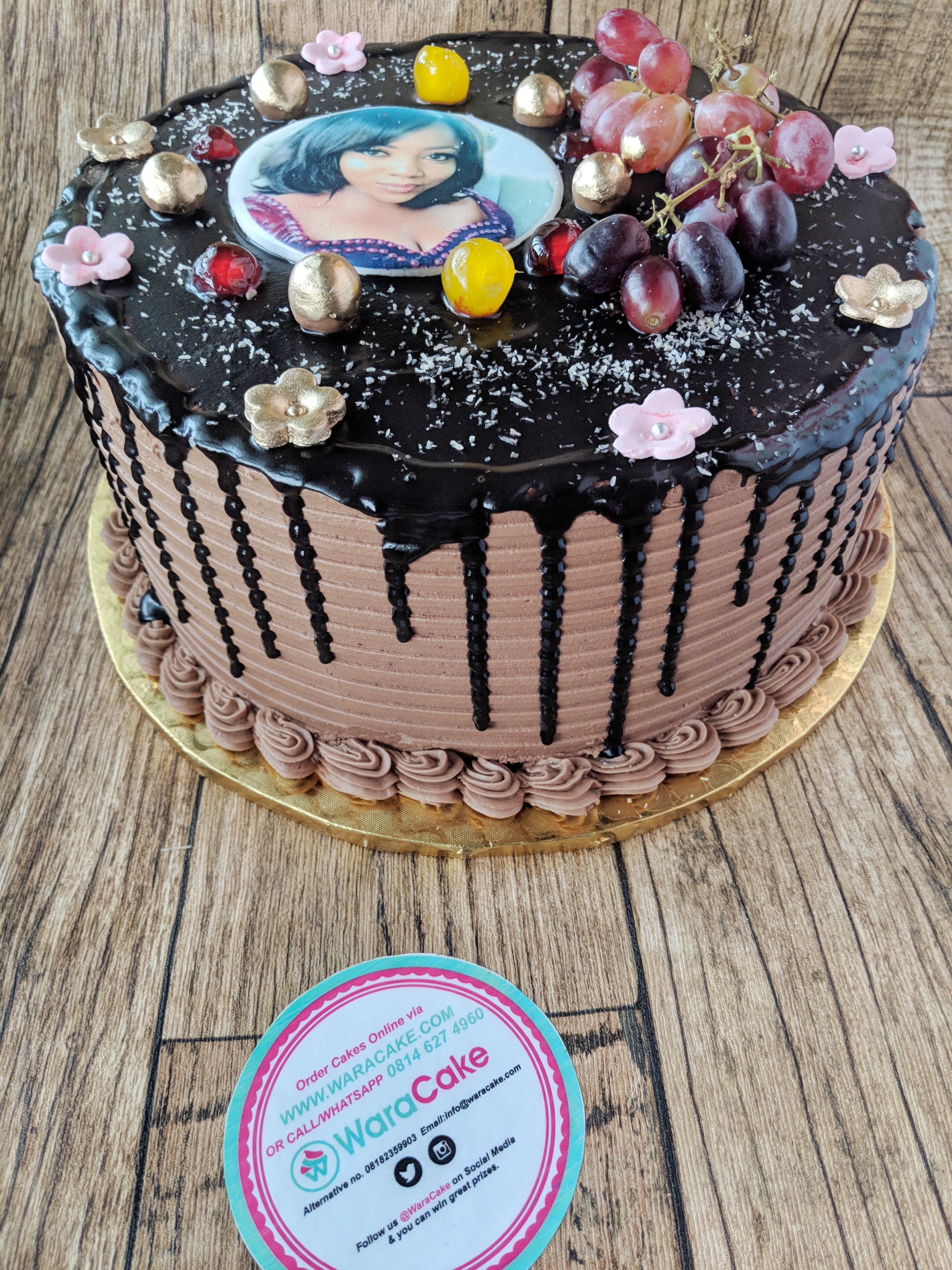 Order Choco Berry Ganache Cake - 1 Kg (Eggless) online from FreshMenu